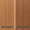 El revestimiento mural de bambú BT-7/4 está disponible en dos tonos.