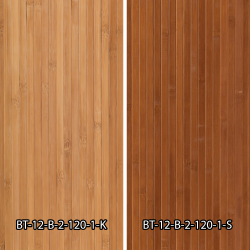 Die Original-Bambuswandpaneele sind in zwei Farbtönen erhältlich.