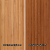 Originalios bambuko sienų plokštės yra dviejų atspalvių.