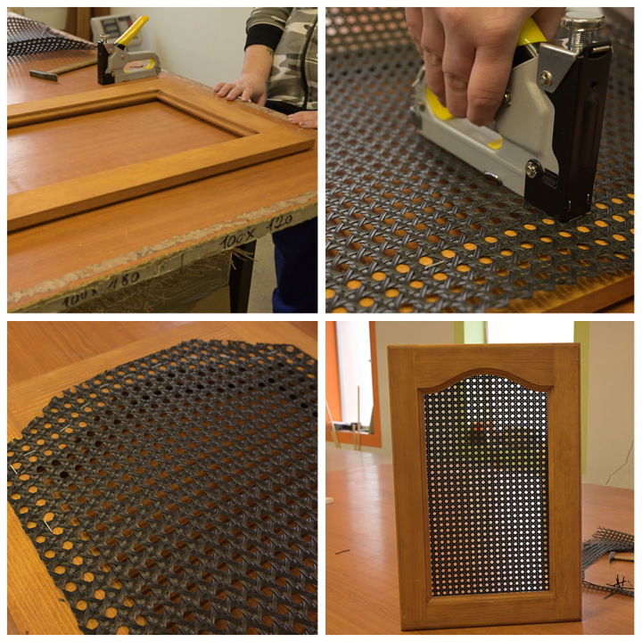 Cane webbing roll, ideal as room divider