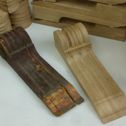 Order your missing carved wood ornaments for antique furniture restoration today.