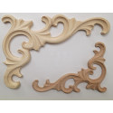 Decorative wood trim moulding with running coin pattern