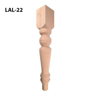 Patas de madera torneada para muebles