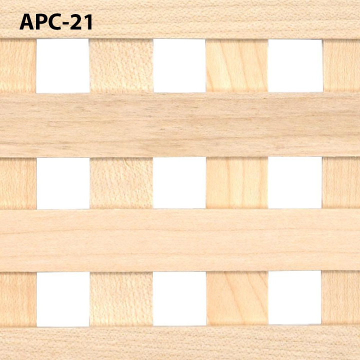 Maple apache lattice, trägaller kan också användas för att göra ett konvektorfiltgaller.