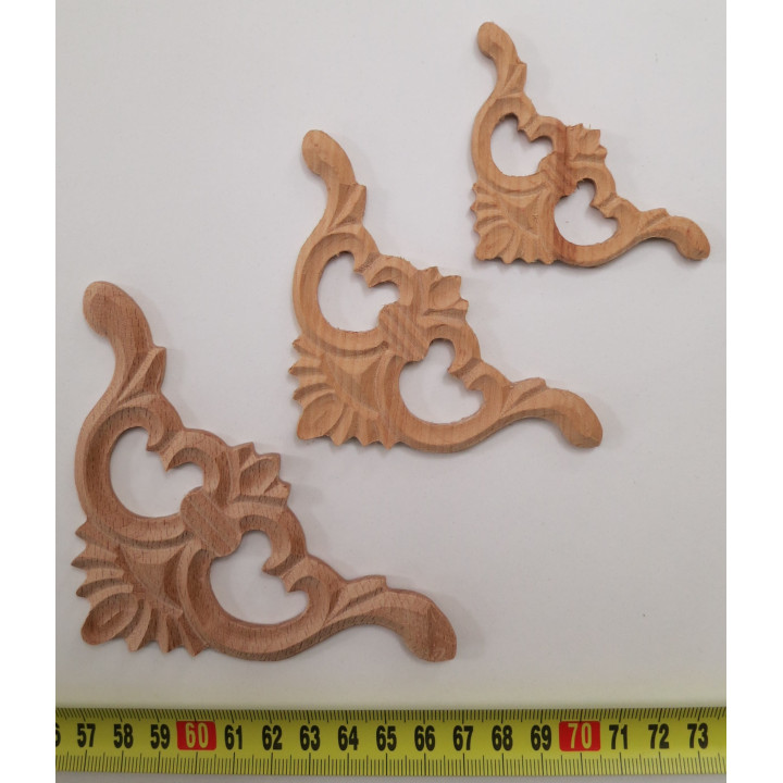 Houten decoratie voor meubels in meerdere maten