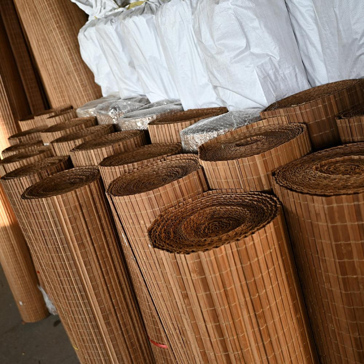 Malla de ocultación de bambú para vallas económica