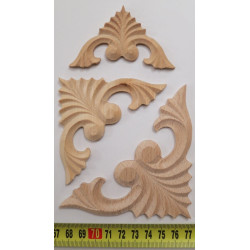 Wooden decorative mouldings in multiple sizes