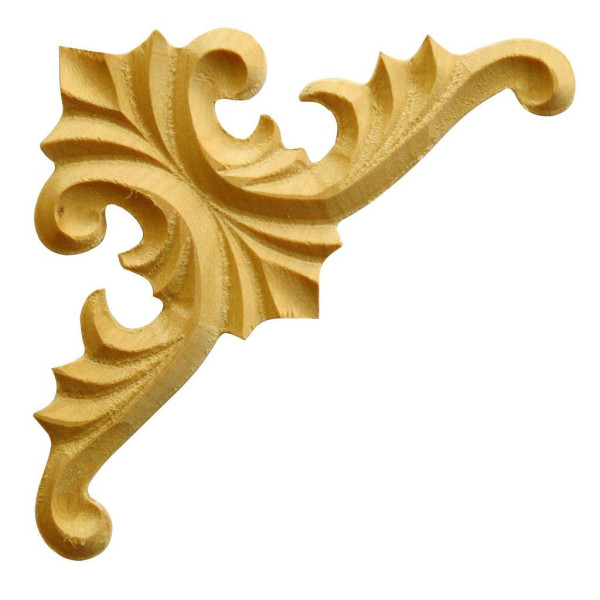 Decorative wooden mouldings of maple