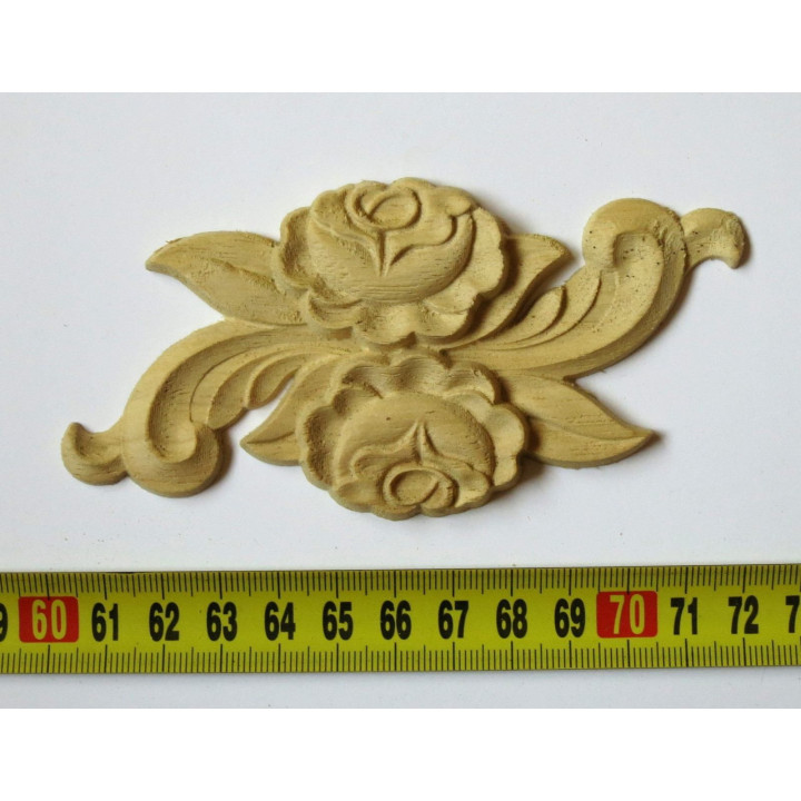 Carved wooden rose decorative wood panels for furniture