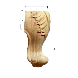 Schrank Beine aus Holz mit Akanthus für Möbel mit Barock Stil