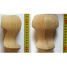 Lesena pohištvena noga, visoka 175 mm, izrezljana iz eksotičnega lesa