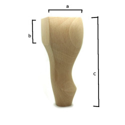 Lesene nogice za pohištvo iz eksotičnega lesa