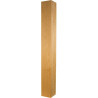 Een eenvoudige, kolomvormige houten meubelpoot