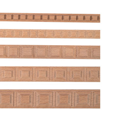 Checkered decorative wood trim moulding for repairing antique furniture