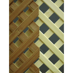 Wooden lattice rods