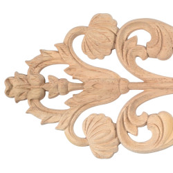 Wood carved flowers for a carved wood door or for walls