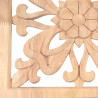 Rosetas de madeira de madeira exótica