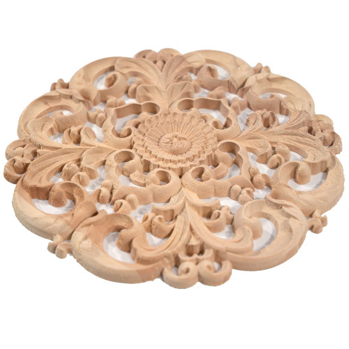 Wooden rosette of exotic wood