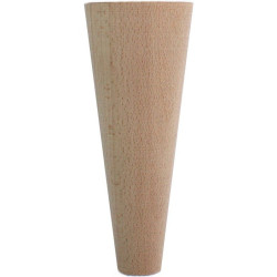 Tapered wooden furniture legs, multiple sizes, turned beech