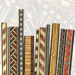 Choose from a range of inlay designs: 25 pre-made inlay banding