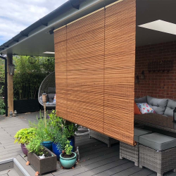 Terrace blinds made to measure. Measure and order. Outdoor bamboo blinds protect from the sun and prying eyes.