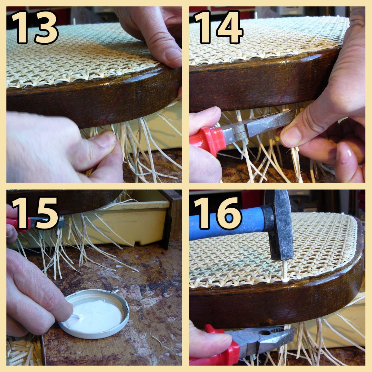Si está pensando en renovar una silla de thonet, elija cinchas de ratán de la mejor calidad. Las cinchas de ratán también pueden utilizarse para fabricar inserciones de paneles de ratán.