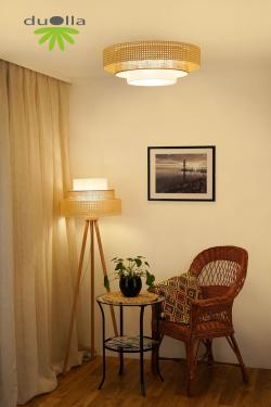 Design lámpa thonet nádfonat burkolattal