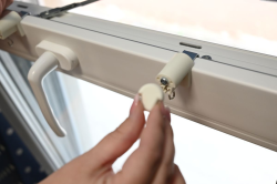 The bracket simply screws onto the door or window. Attention this type is only for use with 1G.